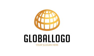 Küresel dünya Logo şablonu