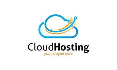 Bulut hosting Logo şablonu