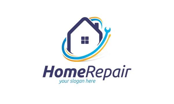 Home Reparatur Logo Vorlage — Stockvektor