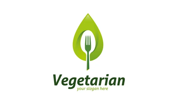 Vegetarian icon logo vector illustration Stock Vector Image by ...