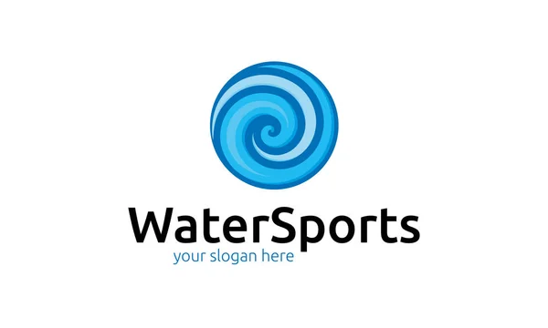 Modelo Logotipo Esportes Aquáticos —  Vetores de Stock