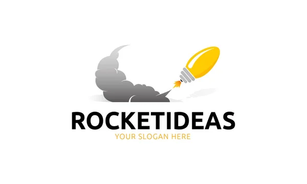 Ракетные Идеи Логотип — стоковый вектор