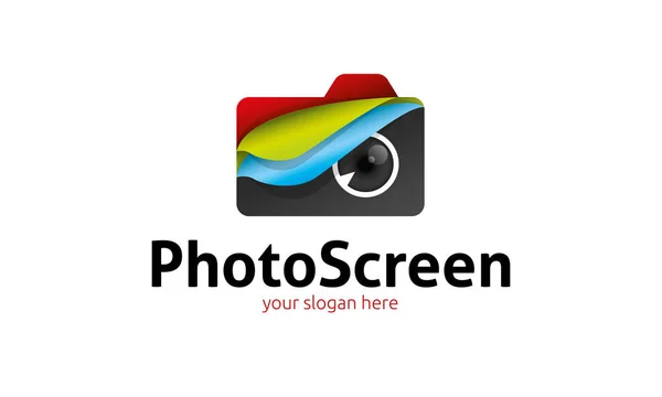 Photo Screen Logo Template — 스톡 벡터