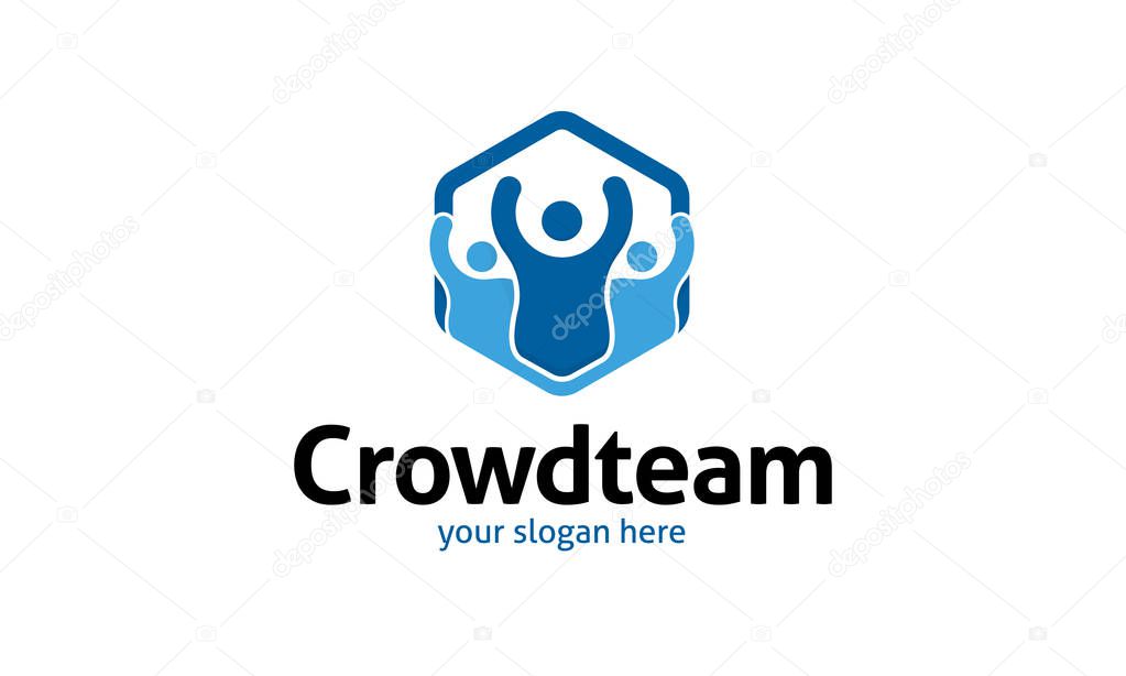Crowd Team Logo Template
