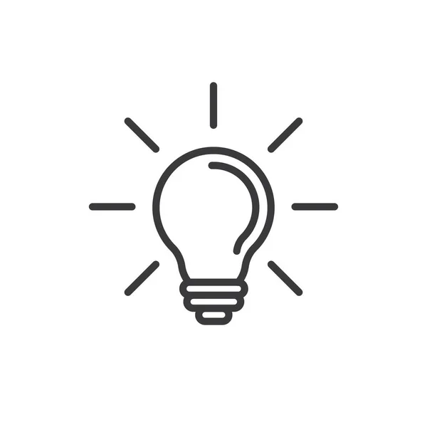 Wektor Ikony Żarówki Koncepcja Logo Llightbulb Idea Lampa Elektryczność Ikony — Wektor stockowy