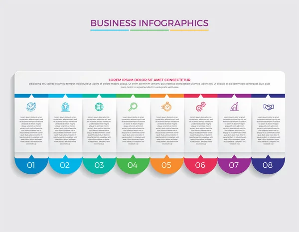 Vector Diseño Infográfico Los Iconos Marketing Pueden Utilizar Para Diseño — Vector de stock