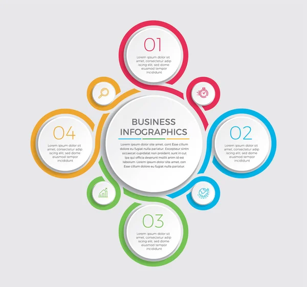 Vecteur Conception Infographique Les Icônes Marketing Peuvent Être Utilisés Pour — Image vectorielle