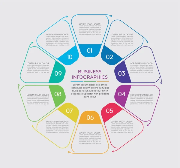 Infografik Design Vektor Und Marketing Symbole Können Für Workflow Layout — Stockvektor