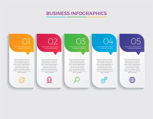 Infographic Design Vector Marketing Icons Can Used Workflow Layout Diagram — Stock Vector