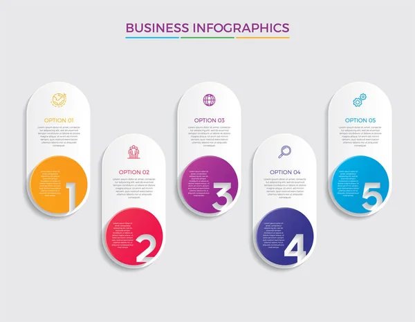 Vecteur Conception Infographique Les Icônes Marketing Peuvent Être Utilisés Pour — Image vectorielle
