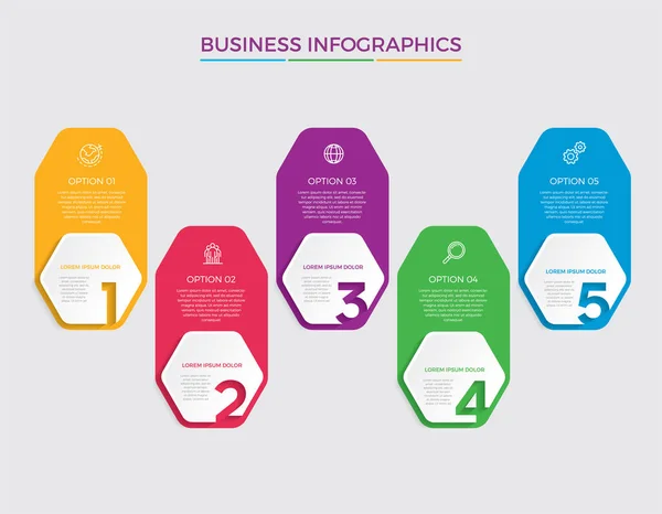 Infográfico Vetor Design Ícones Marketing Podem Ser Usados Para Layout — Vetor de Stock