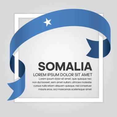 Dekoratif için Somali bayrağı. Vektör geçmişi