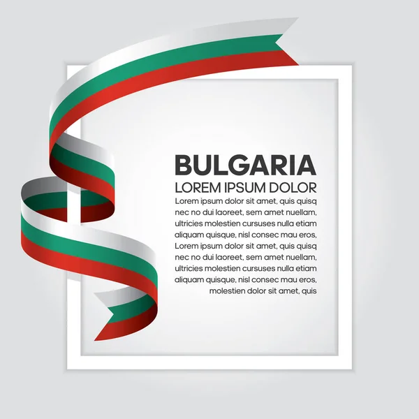 Прапор Болгарії Зображення Білому Тлі — стоковий вектор