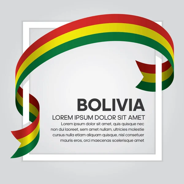 Bolivia Bandiera Decorativo Sfondo Vettoriale — Vettoriale Stock