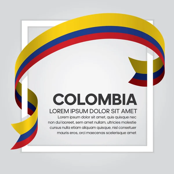 Bandera Colombia Para Decorative Vector Fondo — Archivo Imágenes Vectoriales