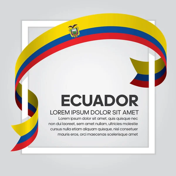 Σημαία Εκουαδόρ Για Διακοσμητική Διάνυσμα Φόντου — Διανυσματικό Αρχείο