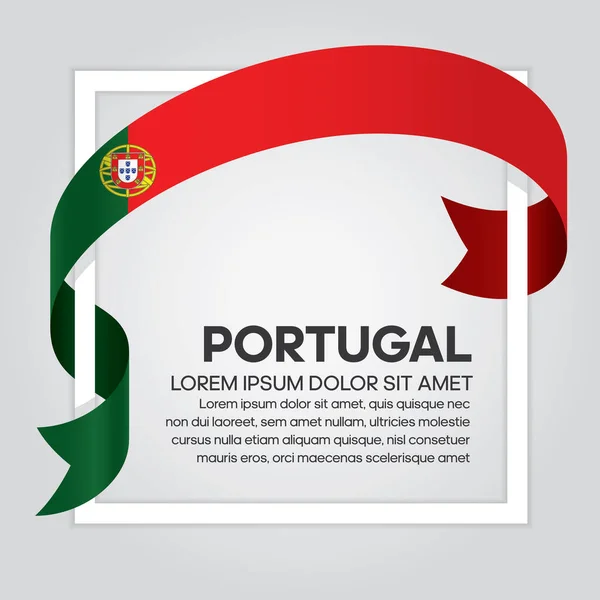 Drapeau Portugal Pour Décoratif Fond Vectoriel — Image vectorielle