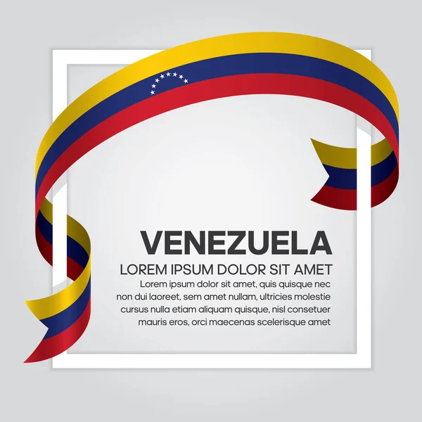 Venezuela Bandiera Decorativa Sfondo Vettoriale — Vettoriale Stock
