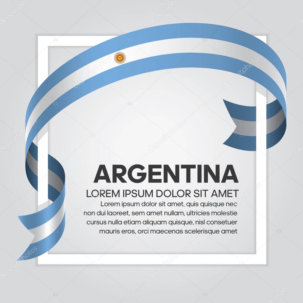 Argentina flag for decorative.Vector background