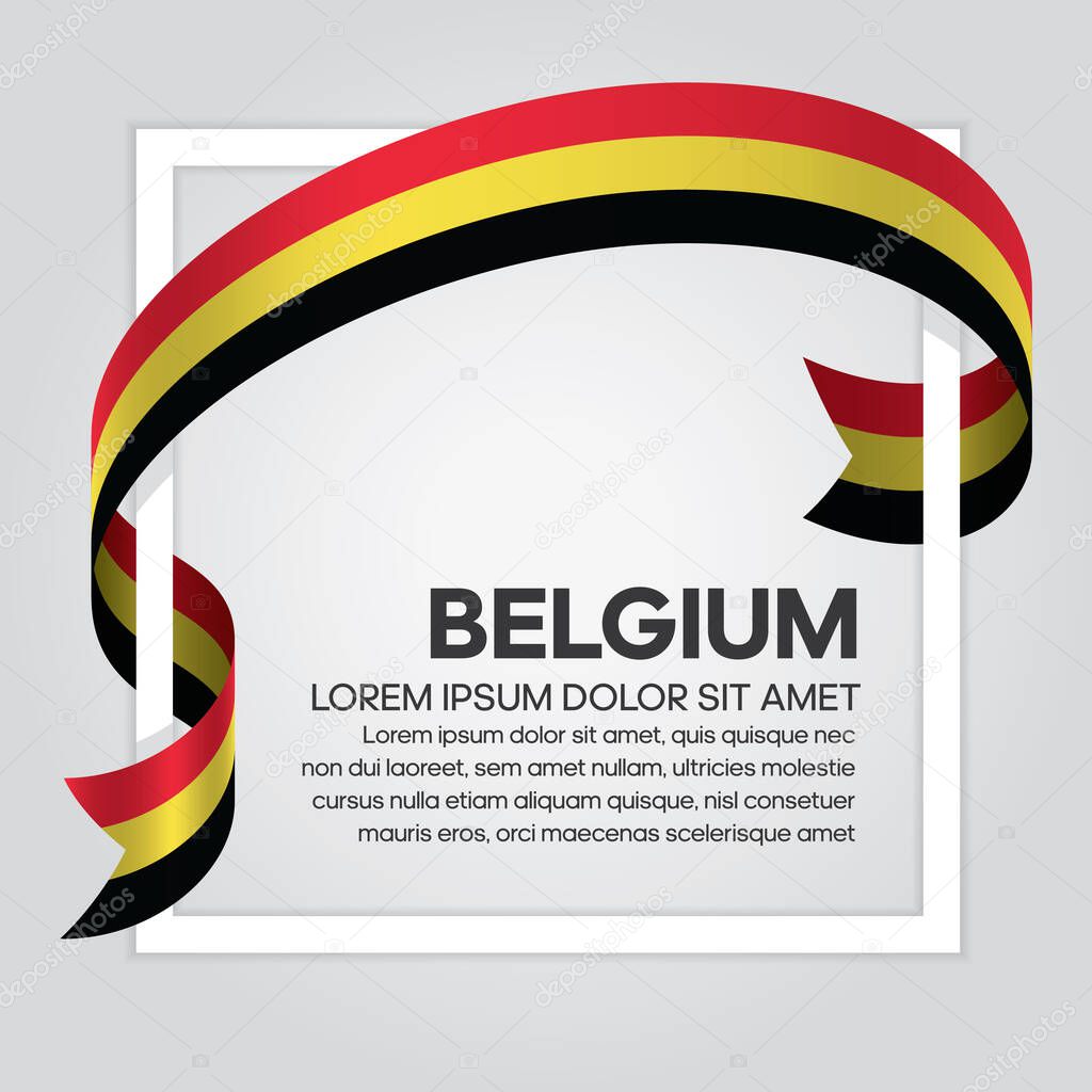 Belgium flag for decorative.Vector background