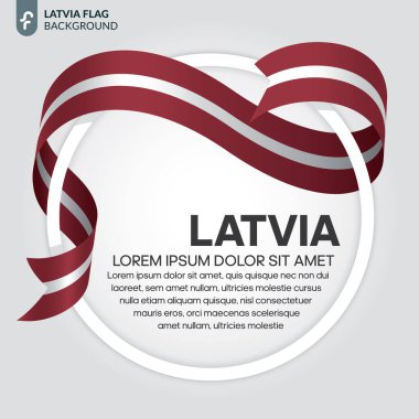 Latvia flag for decorative.Vector background clipart