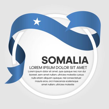 Dekoratif için Somali bayrağı. Vektör geçmişi