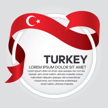 Süslü Türkiye bayrağı. Vektör geçmişi