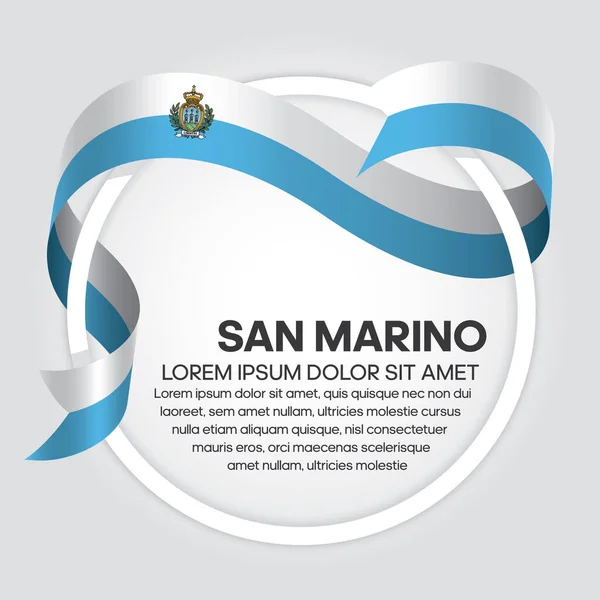 San Marino Vlajka Pro Dekoraci Vektorové Pozadí — Stockový vektor