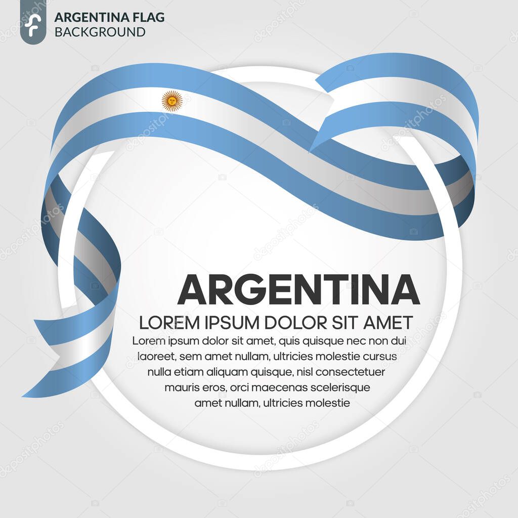 Argentina flag for decorative.Vector background
