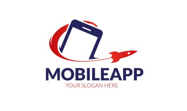 Roket Mobil Logo Şablonu