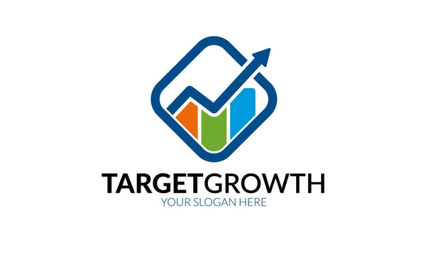 Target Growht Logo Sjabloon — Stockvector