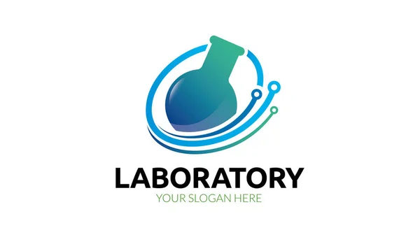 Lab Tech Logo Template — Stock Vector