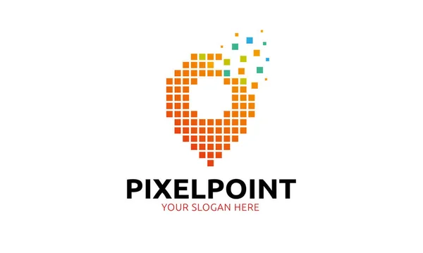 Pixel Point Logo Template —  Vetores de Stock