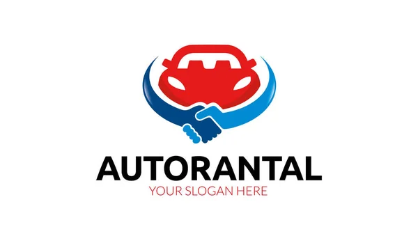 Plantilla Logotipo Alquiler Automóviles — Vector de stock