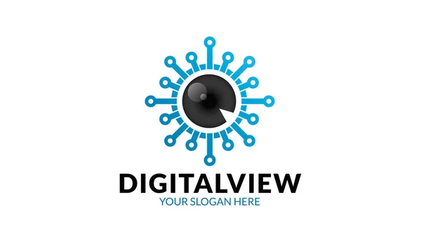 Digital View Logo Mall — Stock vektor