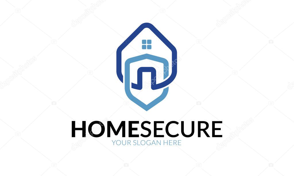 Home Secure Logo Template