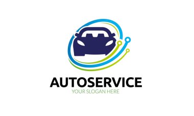 Otomatik Servis Logo Şablonu - Vektör