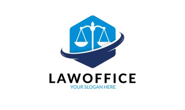 Hukuk Bürosu Logo Şablonu - Vektör