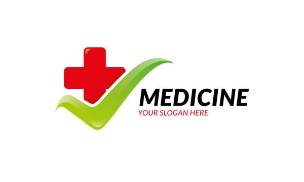 Modelo Médico Logotipo Modelo Minimalista Moderno Logotipo — Vetor de Stock
