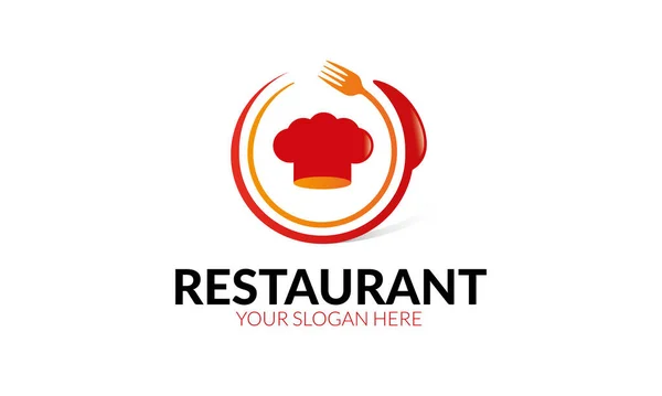 Modelo Logotipo Restaurante Modelo Logotipo Minimalista Moderno —  Vetores de Stock
