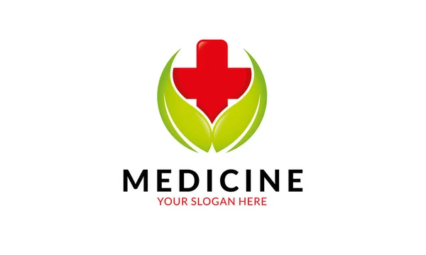 Medicine Logo Template Minimalist Modern Logo Template — Stock Vector