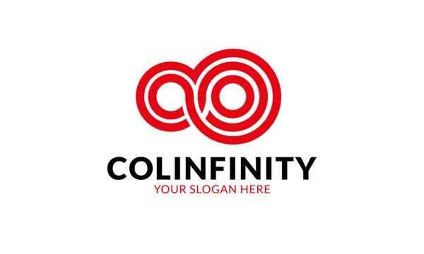 Infinity Logo Sjabloon Minimalistisch Modern Logo Sjabloon — Stockvector