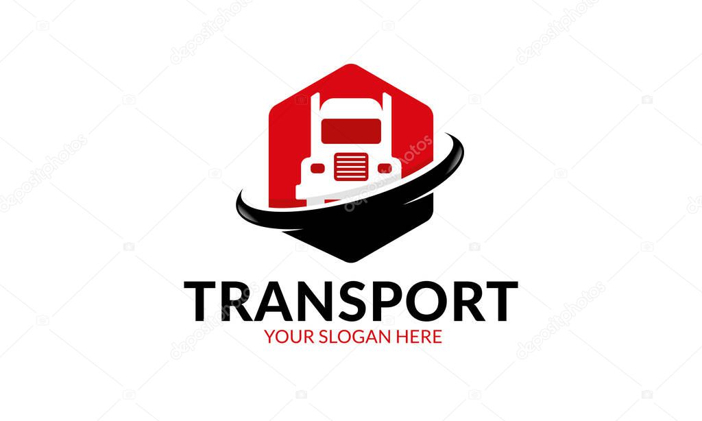 Transport logo template.Minimalist and modern logo template