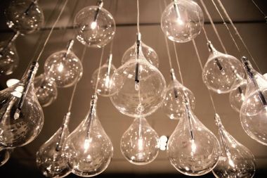 güzel lüks aydınlatma lamba iç dekor.