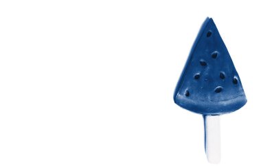 karpuz dondurma pop beyaz arka plan üzerinde şeklinde