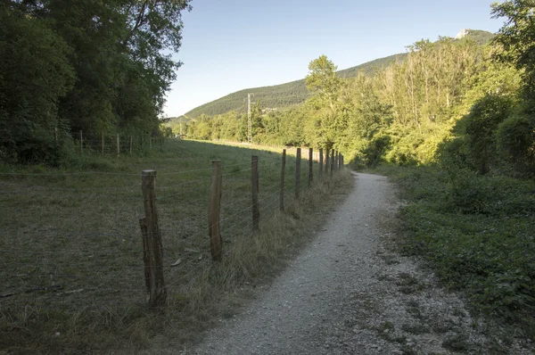 Camino de Santiago Zubiri to Pamplona — Stockfoto