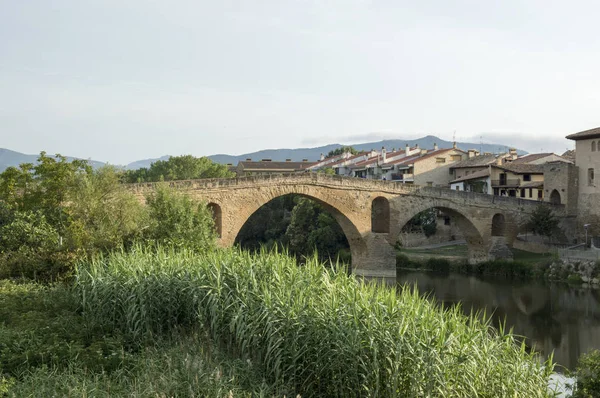 Camino de Santiago from Pamplona to Puente la Reina — Φωτογραφία Αρχείου