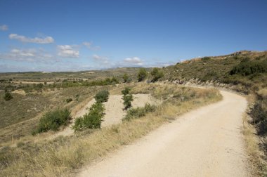 Santiago için yoldan Los Arcos Logroño için