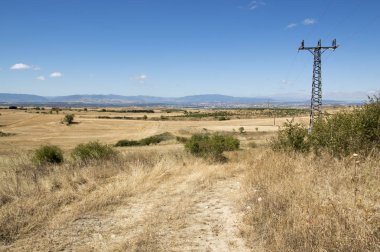 Santiago için yoldan Los Arcos Logroño için