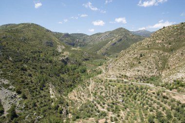 Bejis dağlarında Castellon Valencia, İspanya